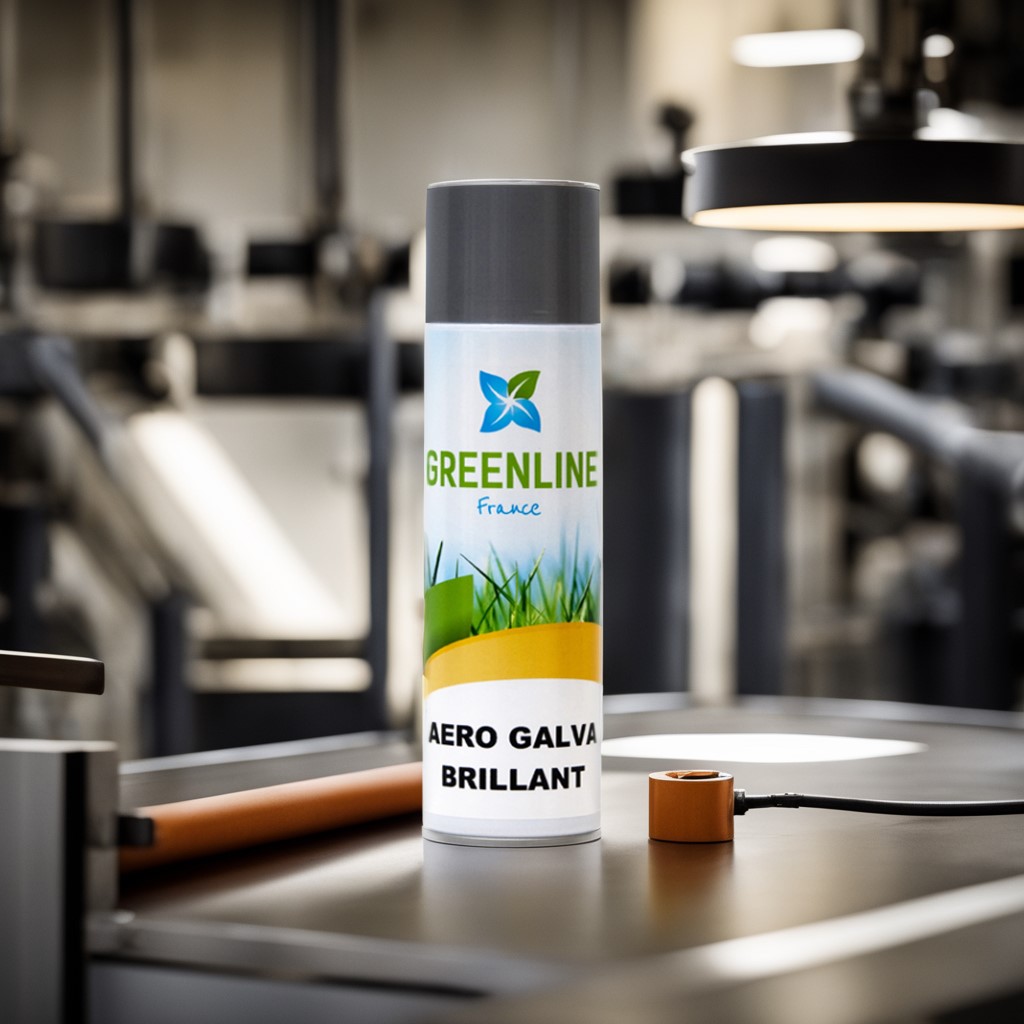 AÉRO GALVA BRILLANT 400ML –  PEINTURE DE GALVANISATION A FROID BRILLANT