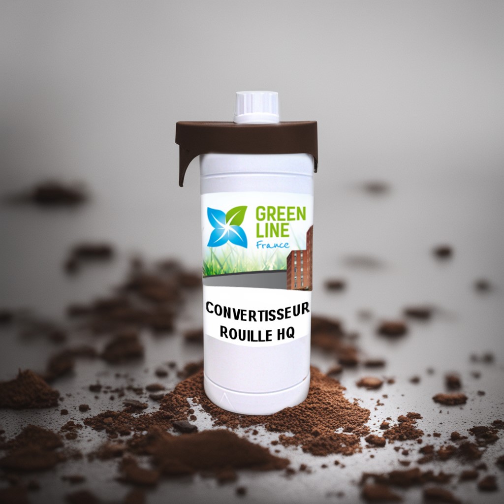 CONVERTISSEUR DE ROUILLE 1L – TRAITEMENT INDUSTRIEL ULTRA HAUT DE GAMME TRAITEMENT COURANT ! TRAITEMENT AVANT PEINTURE DES SURFACES ROUILLÉES NON FILMOGÈNE