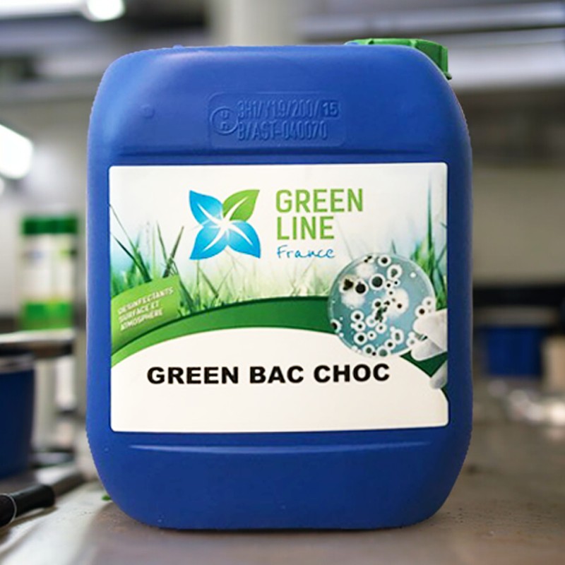 GREEN BAC CHOC 5L – LIQUIFIQUATEUR SURPUISSANT DES GRAISSES, PAPIERS, AMIDONS, PROTEINES, EAUX USEES
