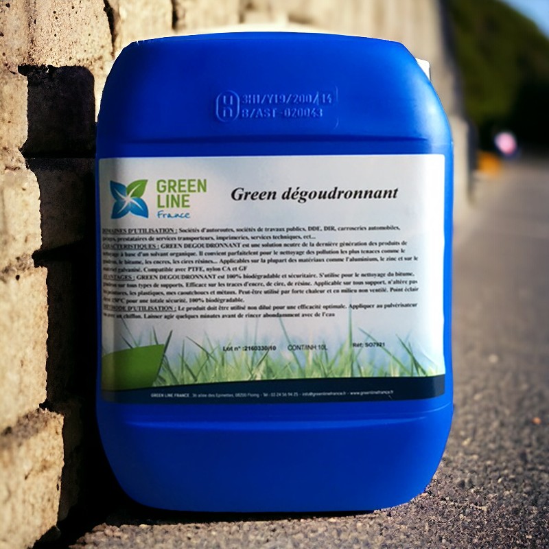 GREEN DEGOUDRONNANT 10L – SOLVANT ORGANIQUE TOTALEMENT SECURITAIRE
