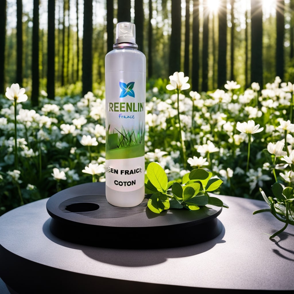 GREEN FRAICHEUR COTON 600ML – DÉSODORISANT ATMOSPHÈRIQUE SÉCURITAIRE ET NON TOXIQUE