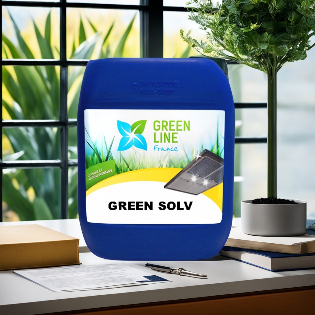 GREEN SOLV 5L – SOLVANT VÉGÉTAL SÉCURITAIRE DÉSINFECTANT AGRÉÉ CONTACT ALIMENTAIRE