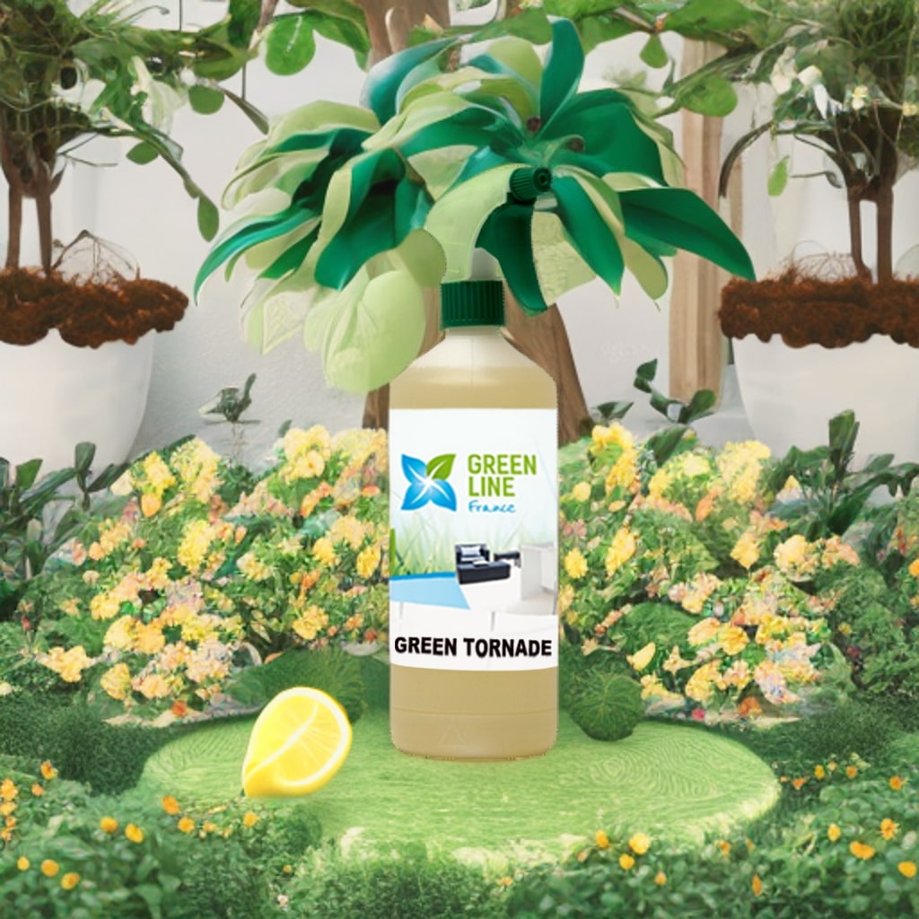 GREEN TORNADE PULVERISATEUR 1L – NETTOYANT, DÉGRAISSANT, DÉSINFECTANT, AGRÉE CONTACT ALIMENTAIRE, DÉSODORISANT, 100 % BIODÉGRADABLE