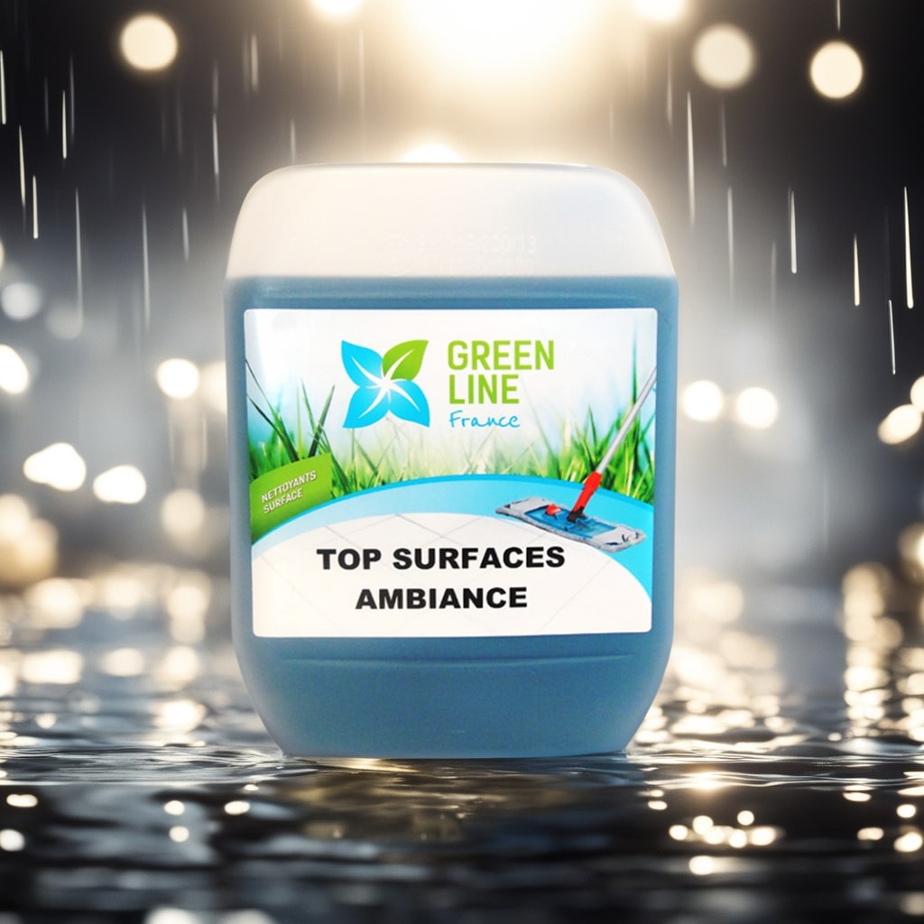 TOP SURFACE AMBIANCE 5L – DÉGRAISSANT, NETTOYANT, BACTÉRICIDE, FONGICIDE, VIRUCIDE,SPORICIDE, AGRÉÉ CONTACT ALIMENTAIRE