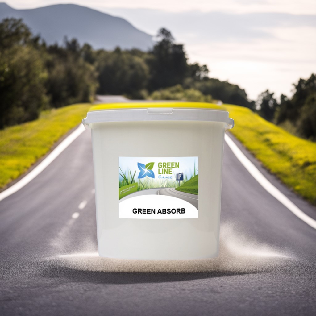GREEN ABSORB SAC 40L – ABSORBANT SPÉCIFIQUE POUR TOUS LIQUIDES ATTAPULGITE CALCINÉ À 900°C